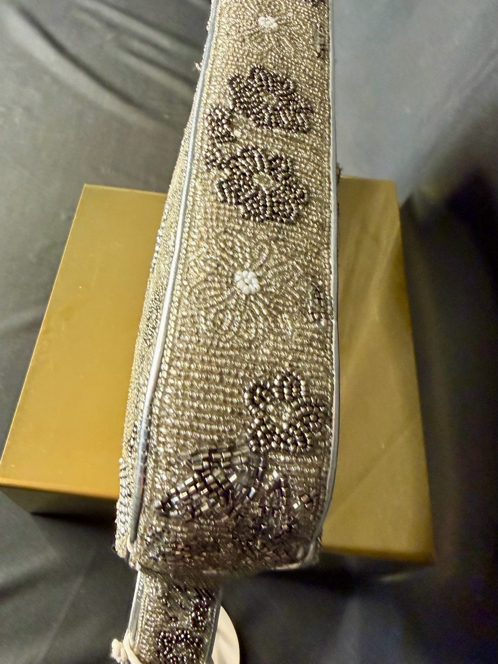 STAUD Silver Garden Party Beaded Tommy Bag - Picture 11 of 12
